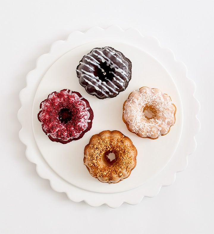 Seasonal Bundt Cakes with Gourmet Drizzled Strawberries