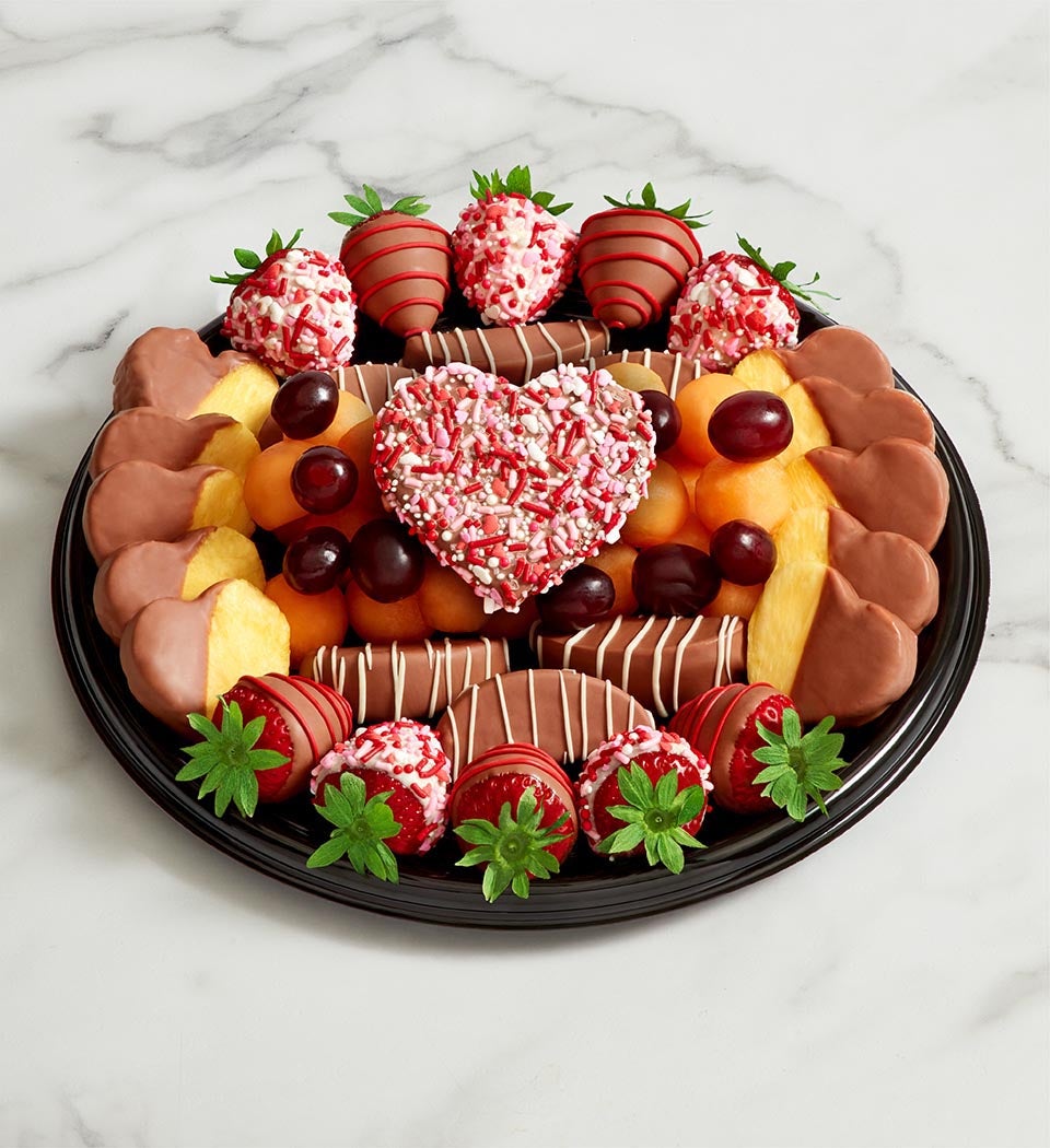 All Hearts Dipped Fruit Platter