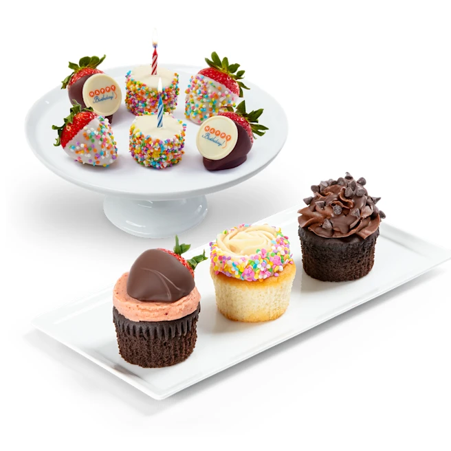 Birthday Cupcake & Confetti Berry Gift Set