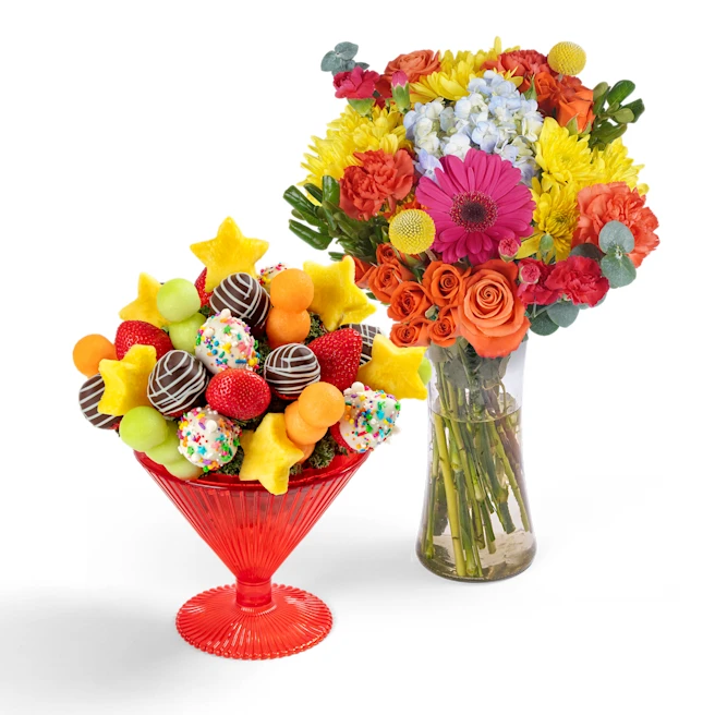 Birthday Wish-tini® Flowers Gift Set