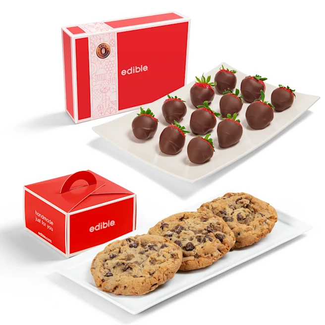 Dipped Berries & Signature Cookies Gift Set