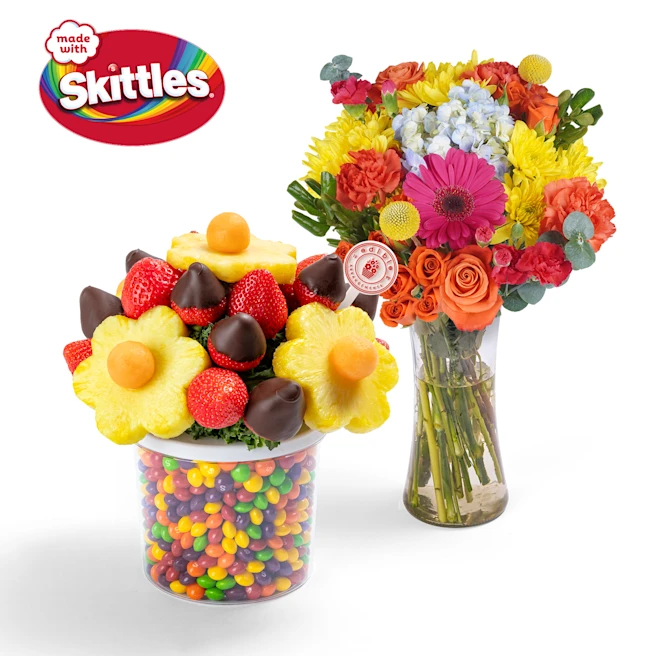 Flowers For You Gift Set With SKITTLES®