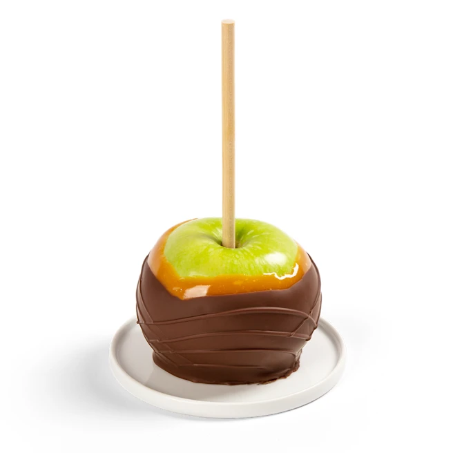 Fresh Chocolate Caramel Covered Apple