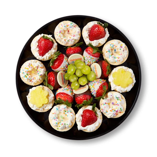 Happy Birthday Fruit And Dessert Platter