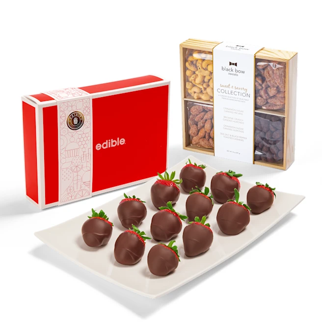 Luxurious Dipped Berries & Nuts Gift Set