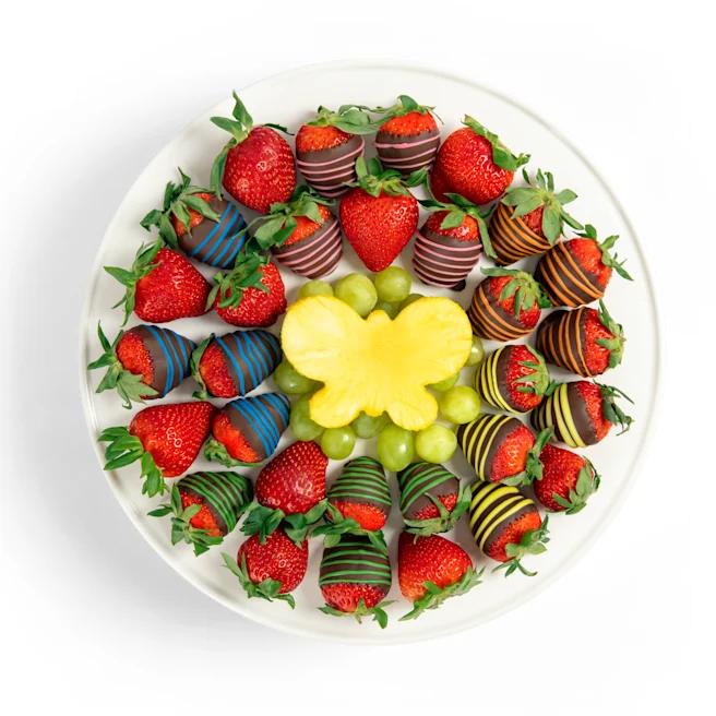 Rainbow and Butterflies Platter