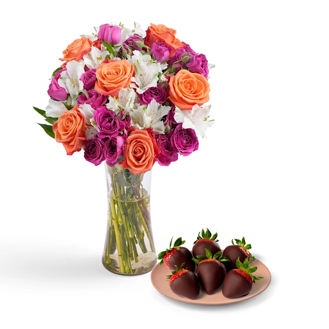 Riveting Roses & Chocolate-Dipped Strawberries